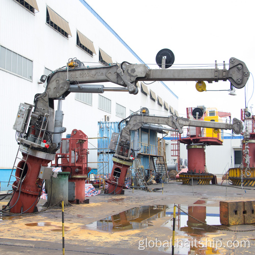 Crane 80 Ton Alibaba hot selling performance marine hydraulic crane Factory